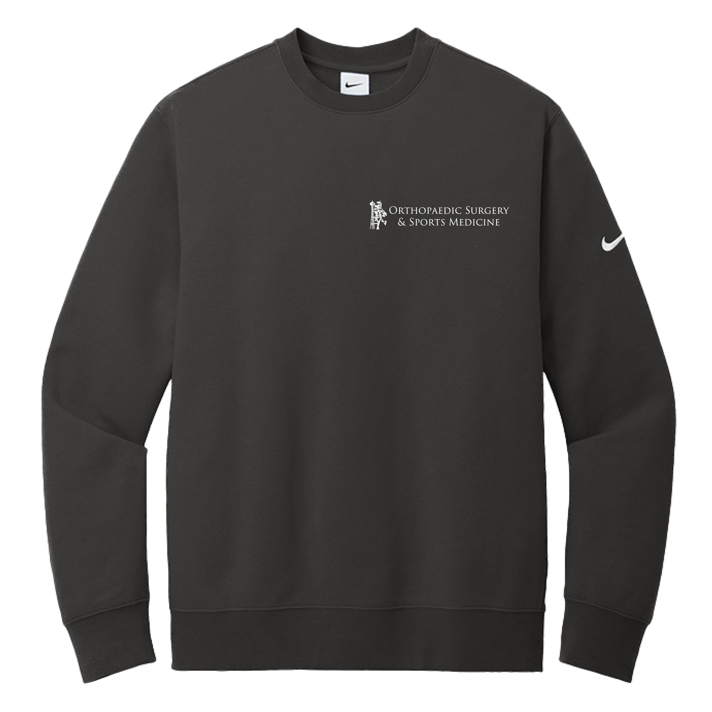 Nike Club Fleece Sleeve Swoosh Crew