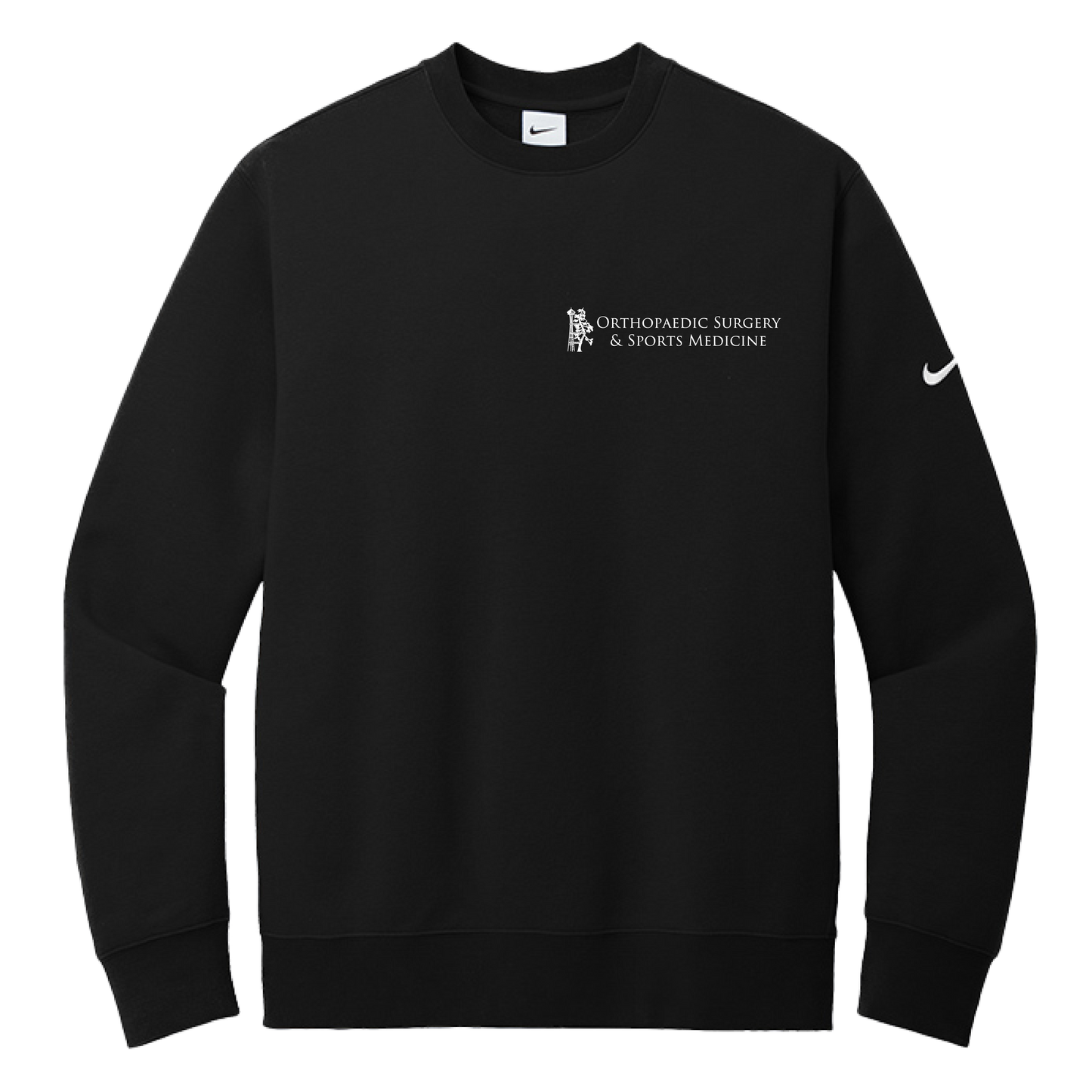 Nike Club Fleece Sleeve Swoosh Crew