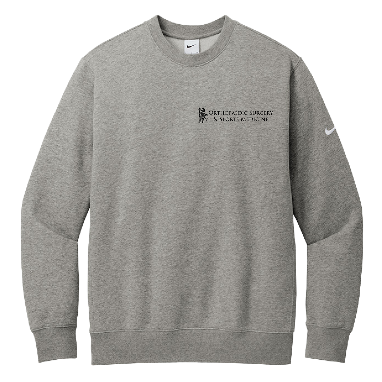 Nike Club Fleece Sleeve Swoosh Crew