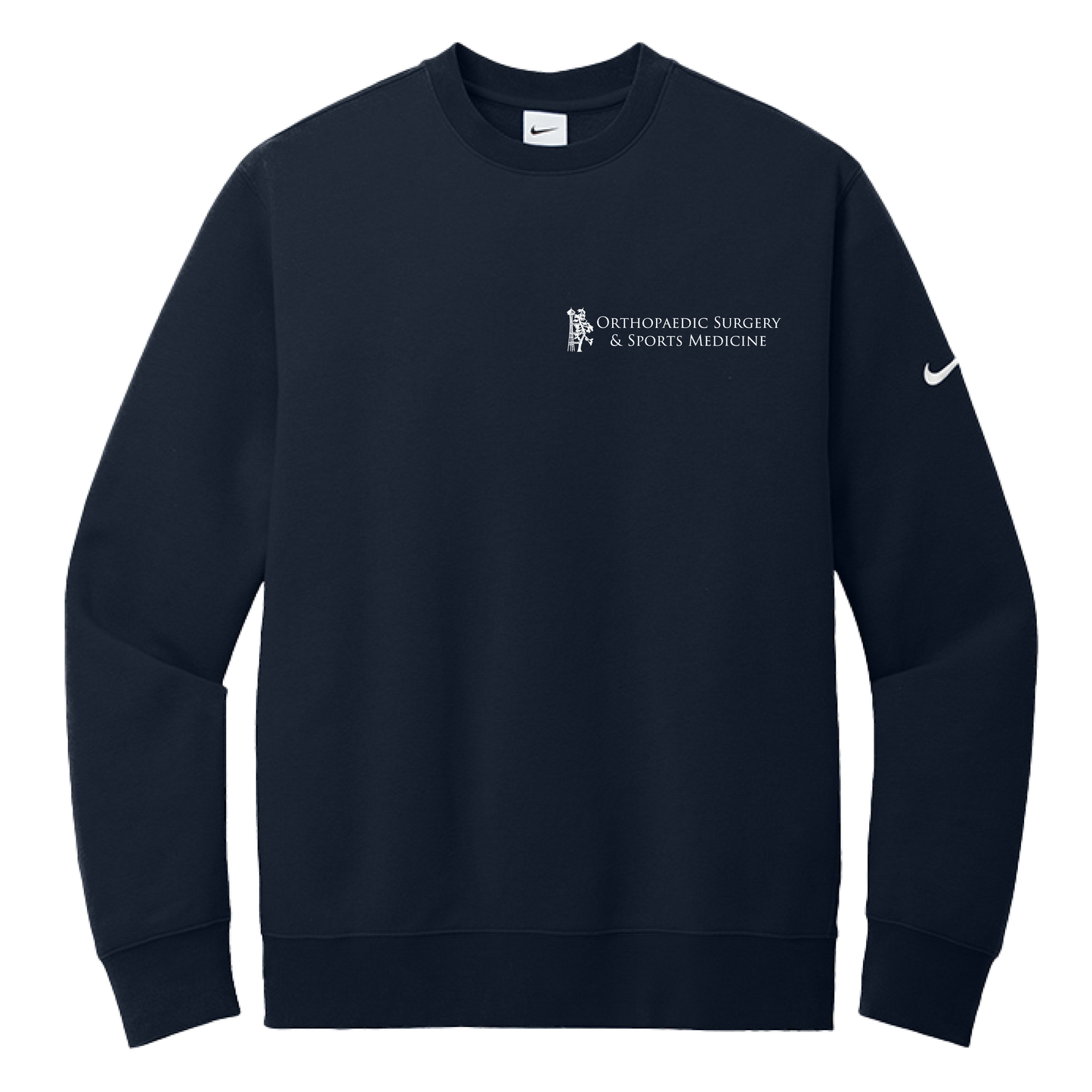 Nike Club Fleece Sleeve Swoosh Crew