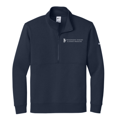 Mens Nike Club Fleece Sleeve Swoosh 1/2 Zip